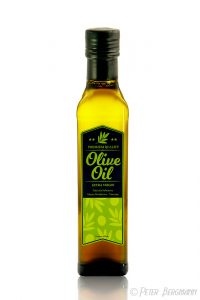 Produktfoto einer Flasche Olivenöl